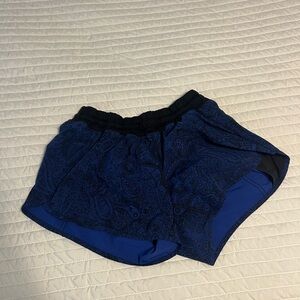 Lululemon Blue Paisley Shorts